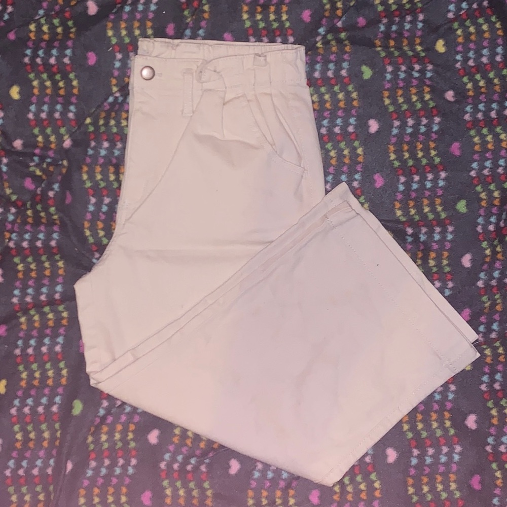 kids cropped wide legged jeans